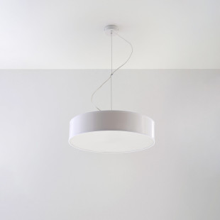 Lampa wisząca Arena biała 45cm - Sollux | Elegancki design