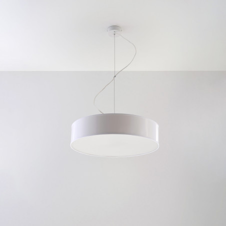 Lampa wisząca Arena biała 45cm - Sollux | Elegancki design