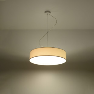 Lampa wisząca Arena biała 45cm - Sollux | Elegancki design