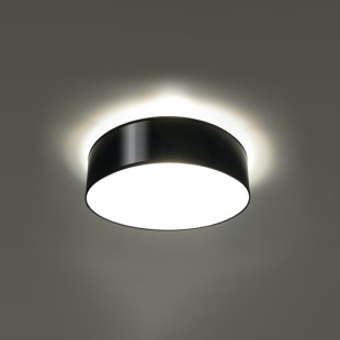 Plafon Arena 35cm czarny Sollux - Oświetlenie do salonu