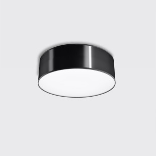 Plafon Arena Sollux 25cm - Eleganckie Oświetlenie Czarny