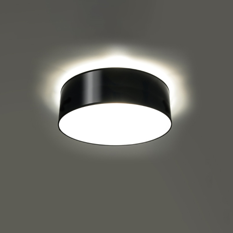 Plafon Arena Sollux 25cm - Eleganckie Oświetlenie Czarny