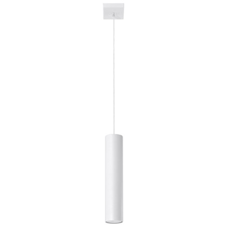 Lampa wisząca tuba Lagos 8cm biała Sollux | Sklep z lampami