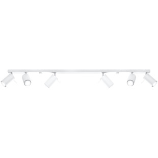 Reflektor sufitowy 6 punktowy Ring Long biały Sollux | Sklep z lampami