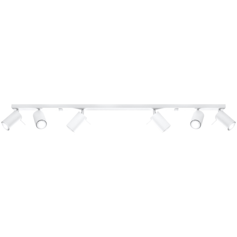 Reflektor sufitowy 6 punktowy Ring Long biały Sollux | Sklep z lampami