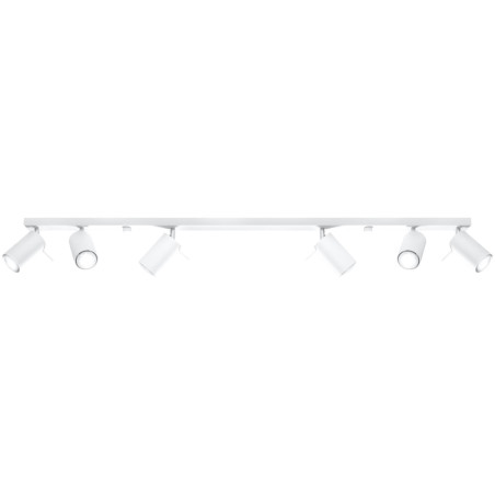 Reflektor sufitowy 6 punktowy Ring Long biały Sollux | Sklep z lampami