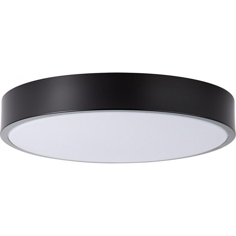 Plafon LED okrągły czarno-biały Brilliant | Minimalistyczny design