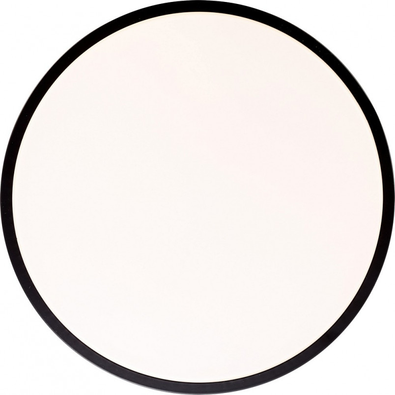 Plafon LED okrągły czarno-biały Brilliant | Minimalistyczny design