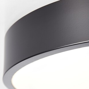 Plafon LED okrągły czarno-biały Brilliant | Minimalistyczny design
