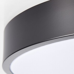 Plafon LED okrągły czarno-biały Brilliant | Minimalistyczny design