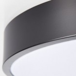 Plafon LED okrągły czarno-biały Brilliant | Minimalistyczny design