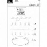Plafon LED Okrągły z Pilotem | Brilliant Slimline 49cm