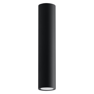Lampa spot Lagos Sollux - czarna tuba 6cm | Oświetlenie
