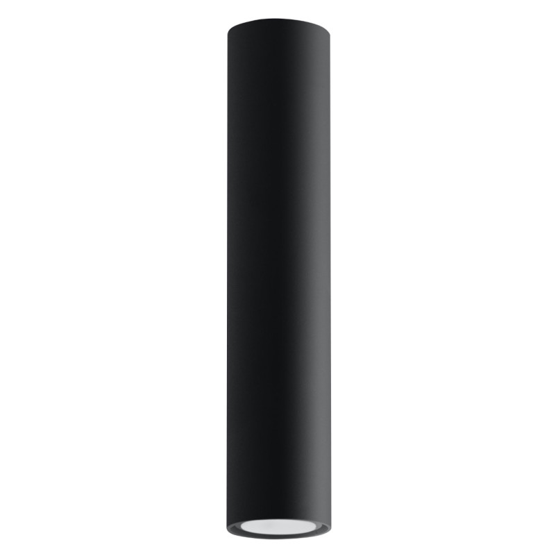 Lampa spot Lagos Sollux - czarna tuba 6cm | Oświetlenie