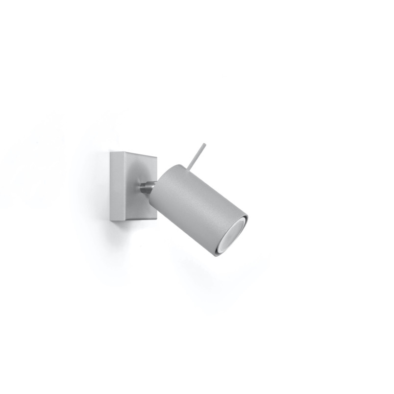 Kinkiet Ring Sollux | Regulowany, Szary | Sklep Lamp