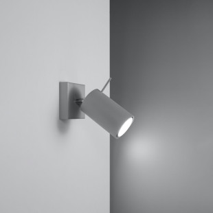 Kinkiet Ring Sollux | Regulowany, Szary | Sklep Lamp