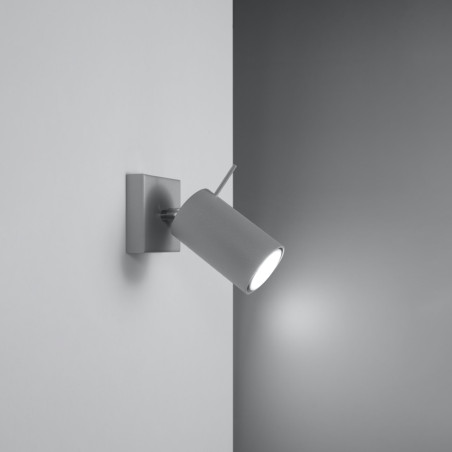 Kinkiet Ring Sollux | Regulowany, Szary | Sklep Lamp