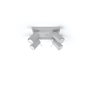 Reflektor sufitowy 4 punktowy Sollux Ring Square - Szary