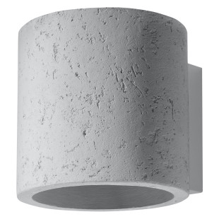 Kinkiet betonowy Orbis 10cm Sollux - Loftowy design