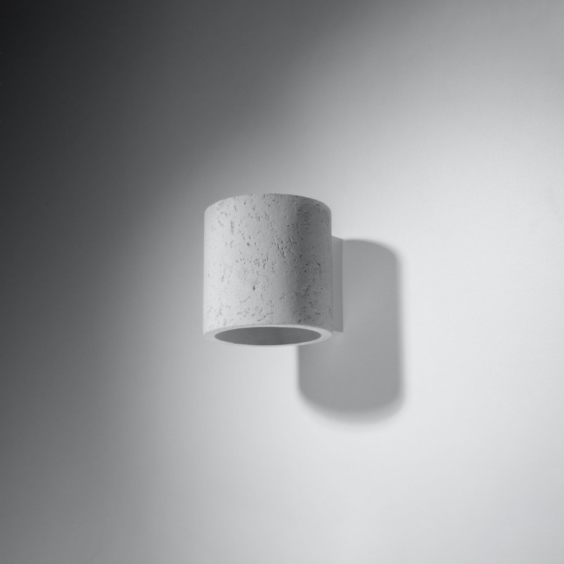 Kinkiet betonowy Orbis 10cm Sollux - Loftowy design