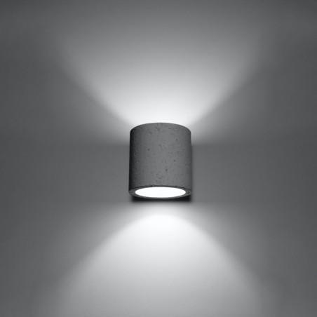 Kinkiet betonowy Orbis 10cm Sollux - Loftowy design