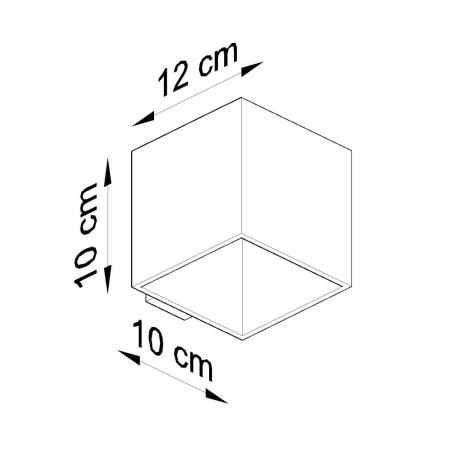 Kinkiet betonowy Quad Sollux - Loftowy design | Oświetlenie