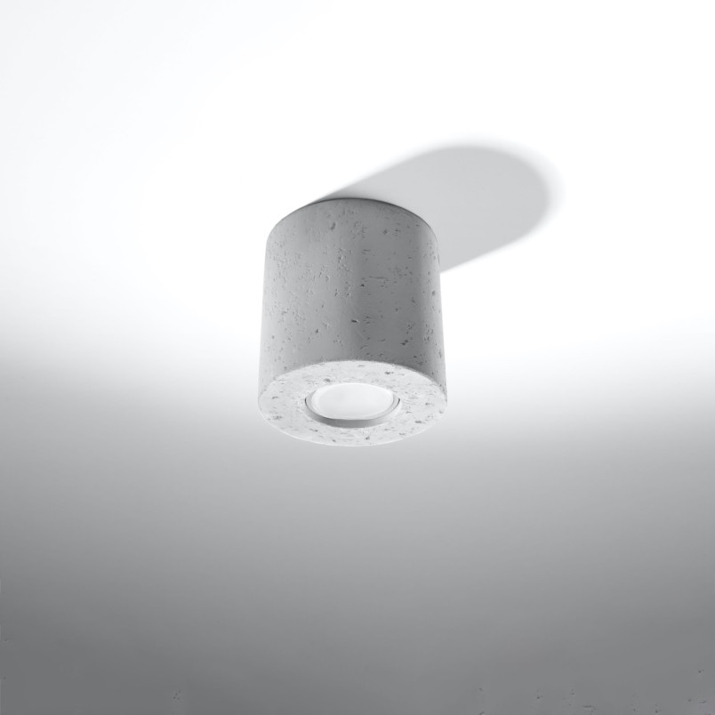 Lampa Betonowa Orbis Sollux | Loftowa | 10cm | Szara