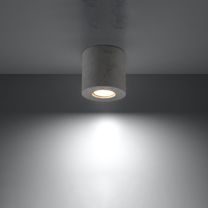 Lampa Betonowa Orbis Sollux | Loftowa | 10cm | Szara
