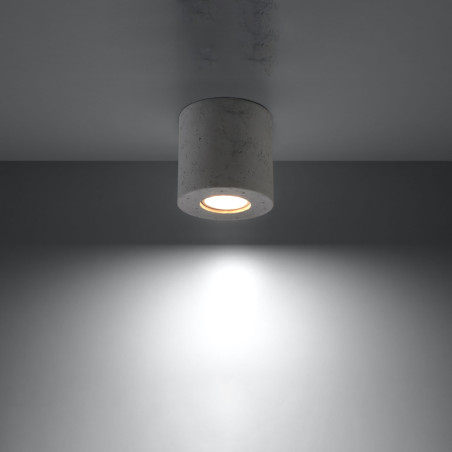 Lampa Betonowa Orbis Sollux | Loftowa | 10cm | Szara