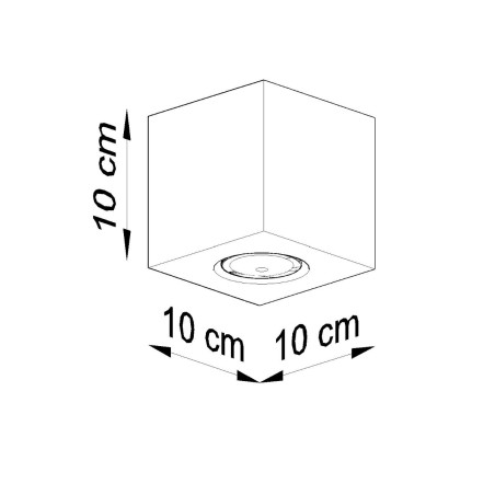 Lampa Betonowa Quad Sollux | Loftowa | Kup Teraz