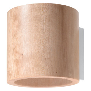 Kinkiet drewniany Orbis 10cm Sollux | Skandynawski design