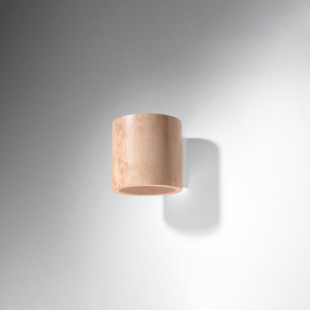 Kinkiet drewniany Orbis 10cm Sollux | Skandynawski design