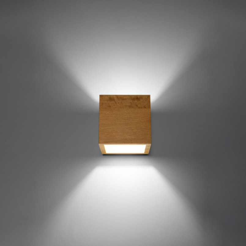 Kinkiet drewniany Sollux Quad | Skandynawski design