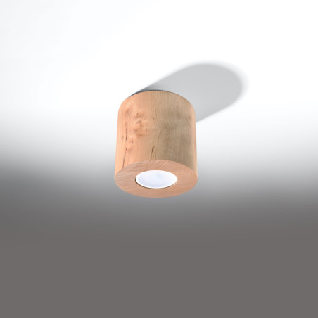 Lampa spot drewniana Orbis 10cm Sollux | Skandynawski design