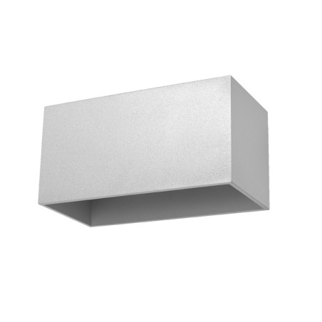 Kinkiet ścienny Sollux Quad szary 20cm | Oświetlenie LED