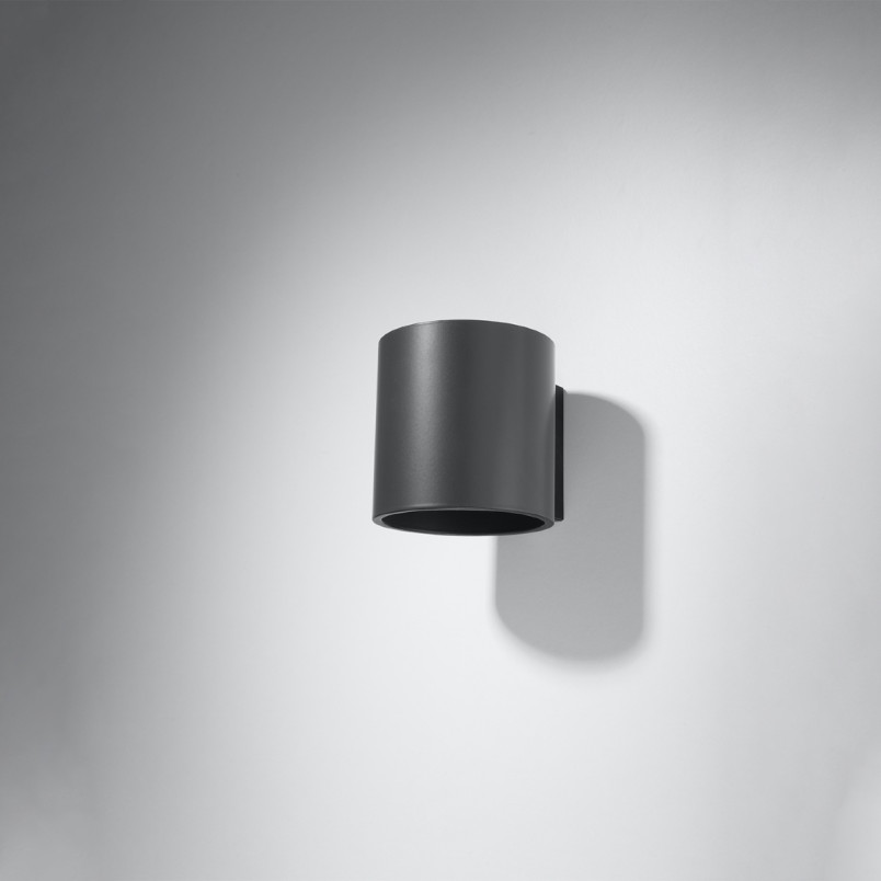 Kinkiet Sollux Orbis 10cm Antracyt - Eleganckie Oświetlenie