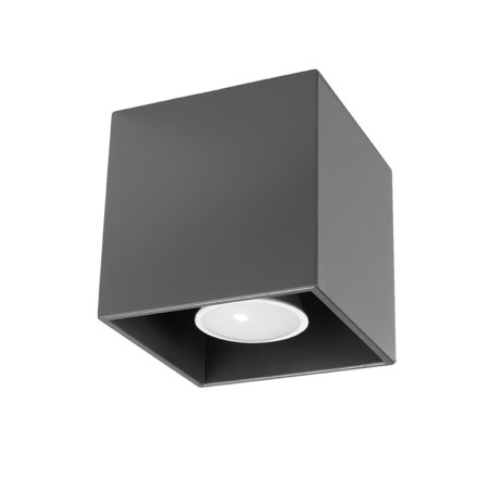 Lampa spot kwadratowa antracyt Sollux Quad - Oświetlenie LED