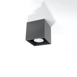 Lampa spot kwadratowa antracyt Sollux Quad - Oświetlenie LED