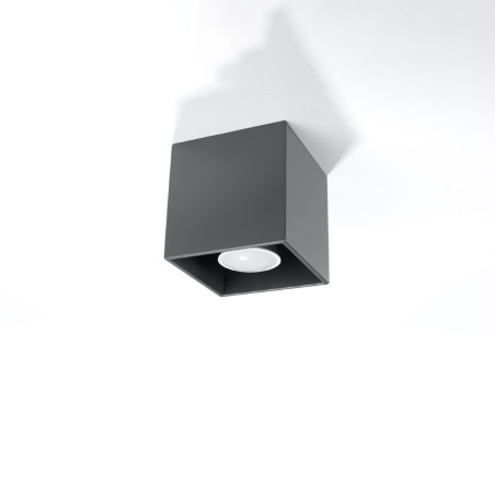 Lampa spot kwadratowa antracyt Sollux Quad - Oświetlenie LED