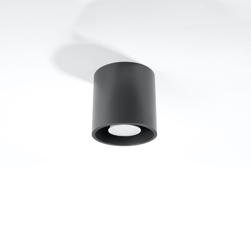 Lampa spot tuba Orbis 10cm antracyt Sollux - Oświetlenie
