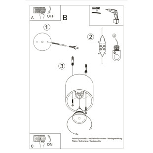 Lampa spot tuba Orbis 10cm antracyt Sollux - Oświetlenie