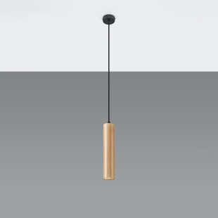 Lampa wisząca drewniana Lino 8cm Sollux | Skandynawski styl