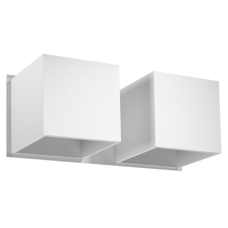 Kinkiet podwójny biały Sollux Quad 26cm - Oświetlenie LED