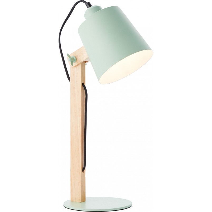 Lampa biurkowa drewniana Swivel zielona | Skandynawski design