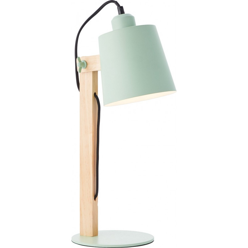 Lampa biurkowa drewniana Swivel zielona | Skandynawski design