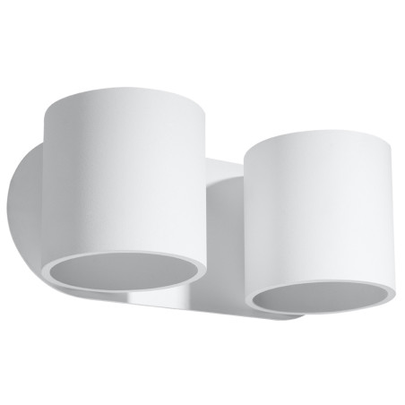Kinkiet podwójny biały Orbis 26cm Sollux - Oświetlenie LED