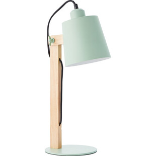 Lampa biurkowa drewniana Swivel zielona | Skandynawski design