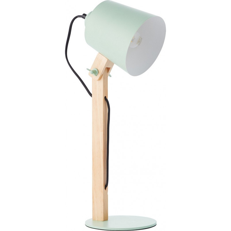 Lampa biurkowa drewniana Swivel zielona | Skandynawski design