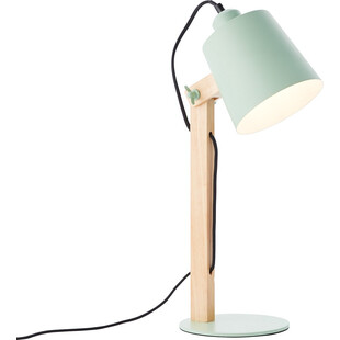 Lampa biurkowa drewniana Swivel zielona | Skandynawski design