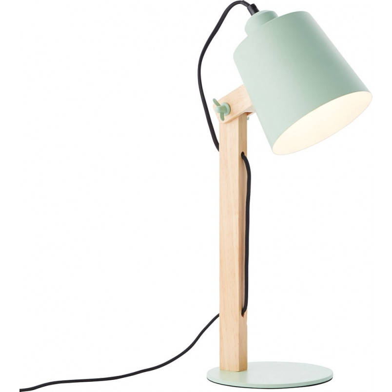 Lampa biurkowa drewniana Swivel zielona | Skandynawski design